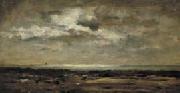 Charles-Francois Daubigny Strandgezicht bij maanlicht oil painting on canvas